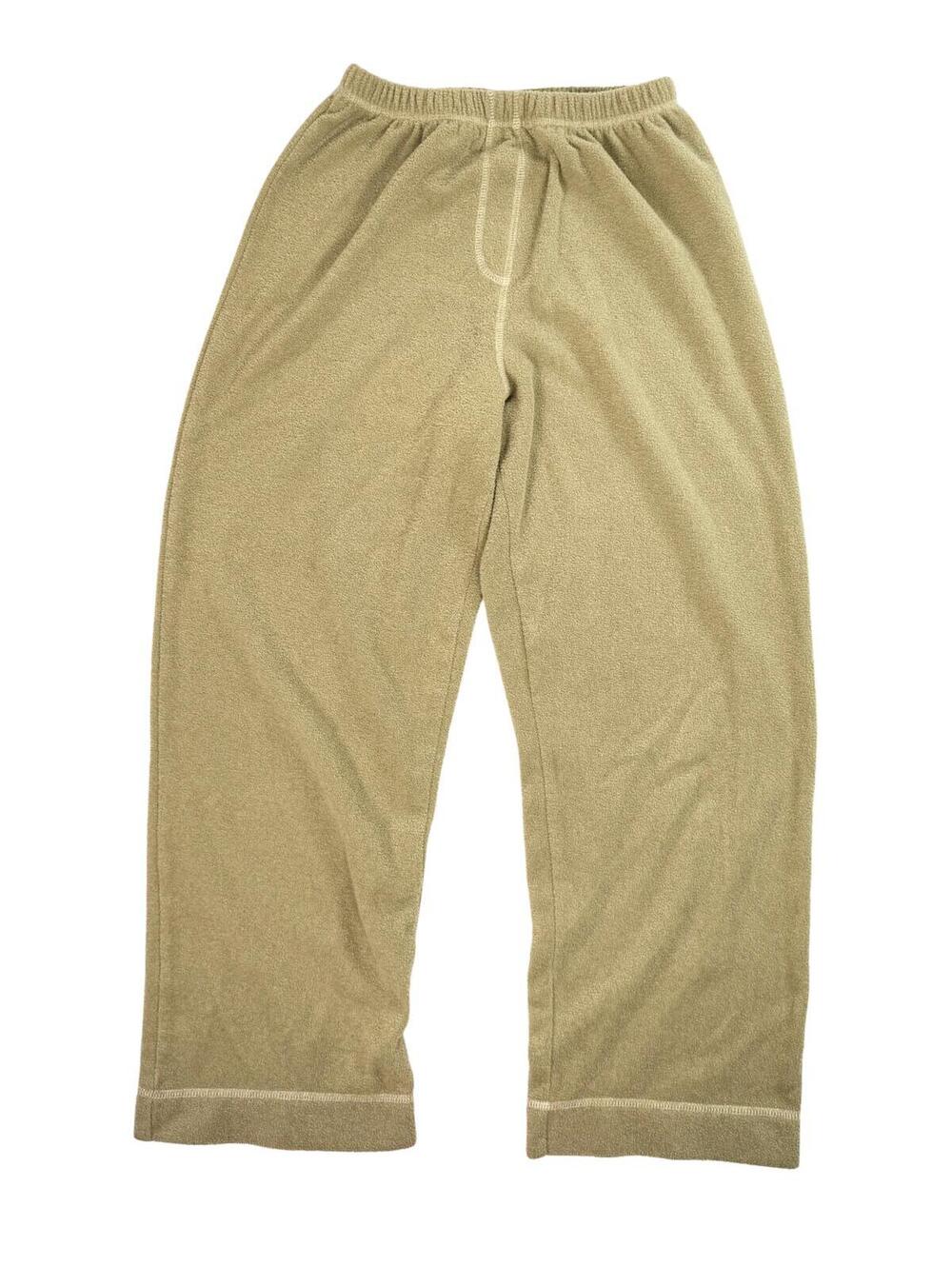 Chico's Spa Terry Cloth Lounge Pants Size 0 Khaki